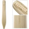 Liso Loiro Loira Cavalo Rabo 70 Cm Premium Aplique